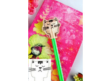 Stickdatei - ITH Stifteaufsatz Grumpy Katze